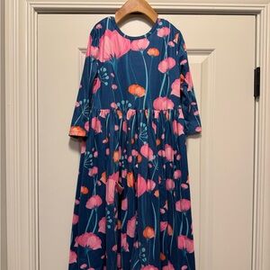 Mila & Rose Poppy Floral Print Dress with Pockets, Size 9/10